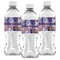 Tie Dye Water Bottle Labels - Front View
