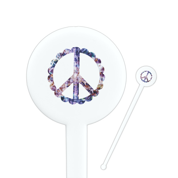 Custom Tie Dye Round Plastic Stir Sticks