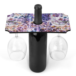 Tie Dye Wine Bottle & Glass Holder (Personalized)