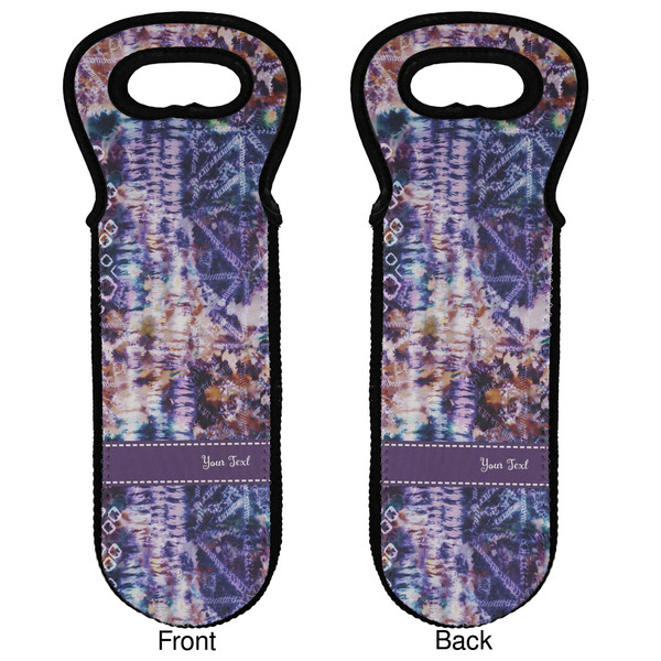 Tie Dye Wine Tote Front & Back