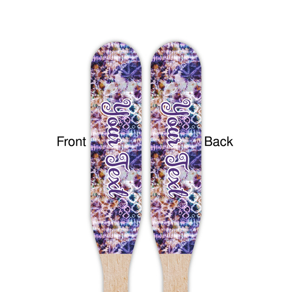 Tie Dye Wooden Food Pick - Paddle - Double Sided - Front & Back