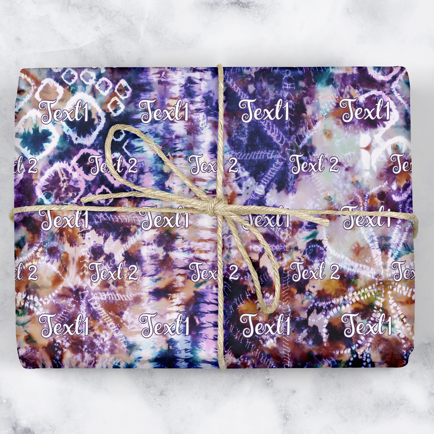 Tie Dye Wrapping Paper (Personalized) YouCustomizeIt