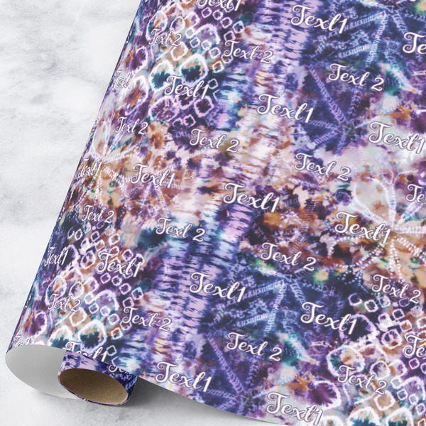 Custom Tie Dye Wrapping Paper Roll - Large (Personalized)
