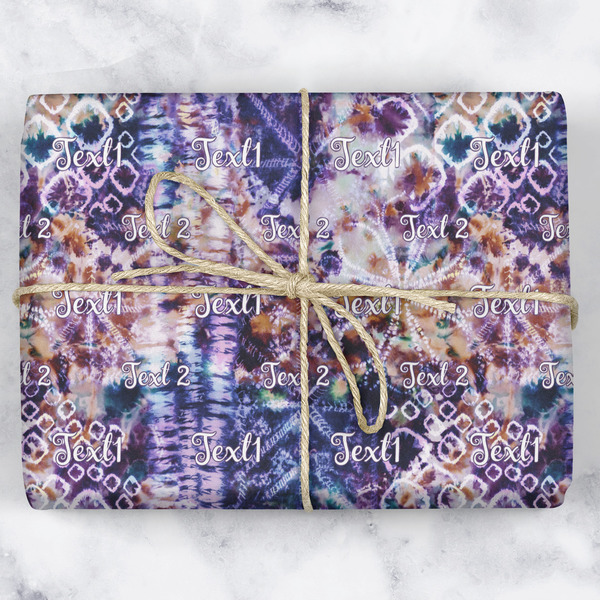 Tie Dye Wrapping Paper Roll - Matte - Wrapped Box