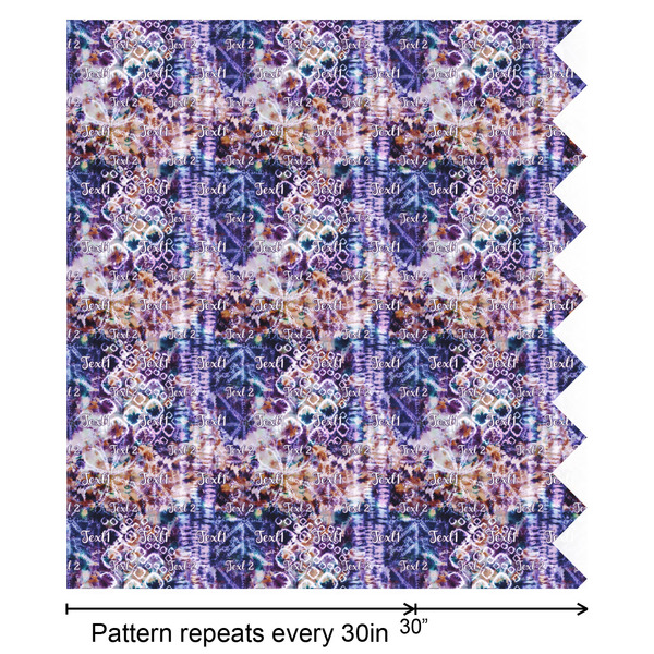 Tie Dye Wrapping Paper Roll - Satin - Partial Roll