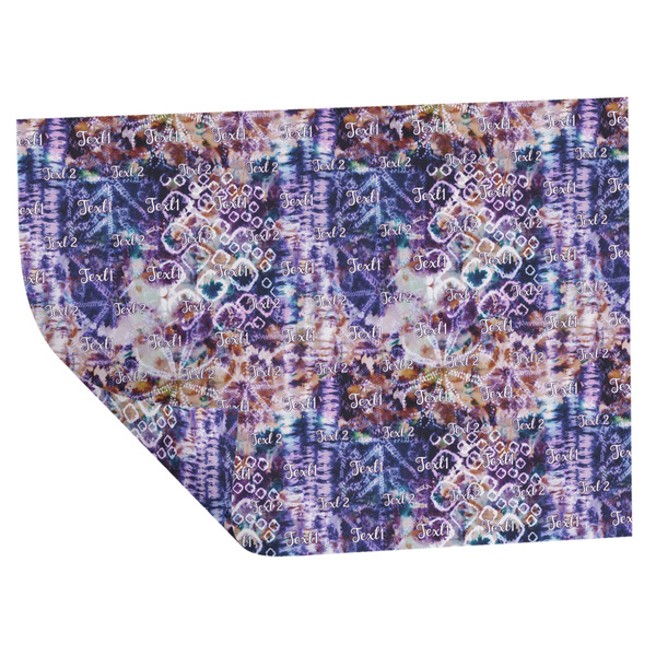 Tie Dye Wrapping Paper Sheet - Double Sided - Folded