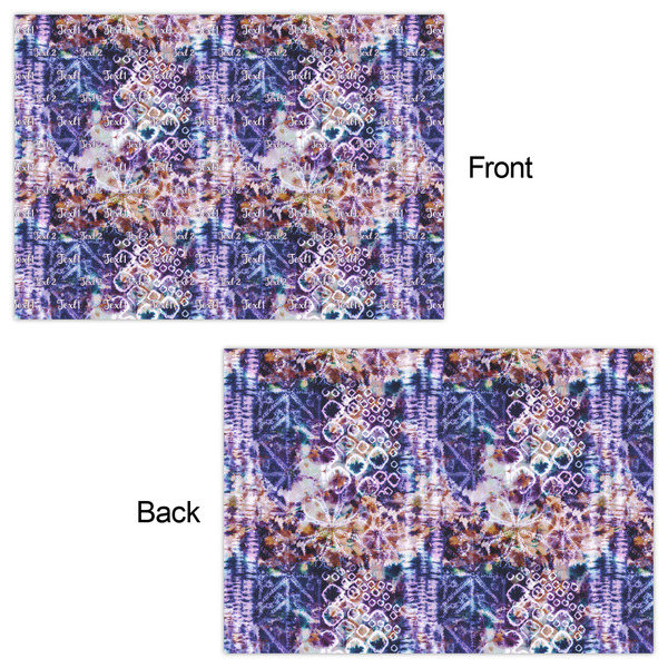 Tie Dye Wrapping Paper Sheet - Double Sided - Front & Back