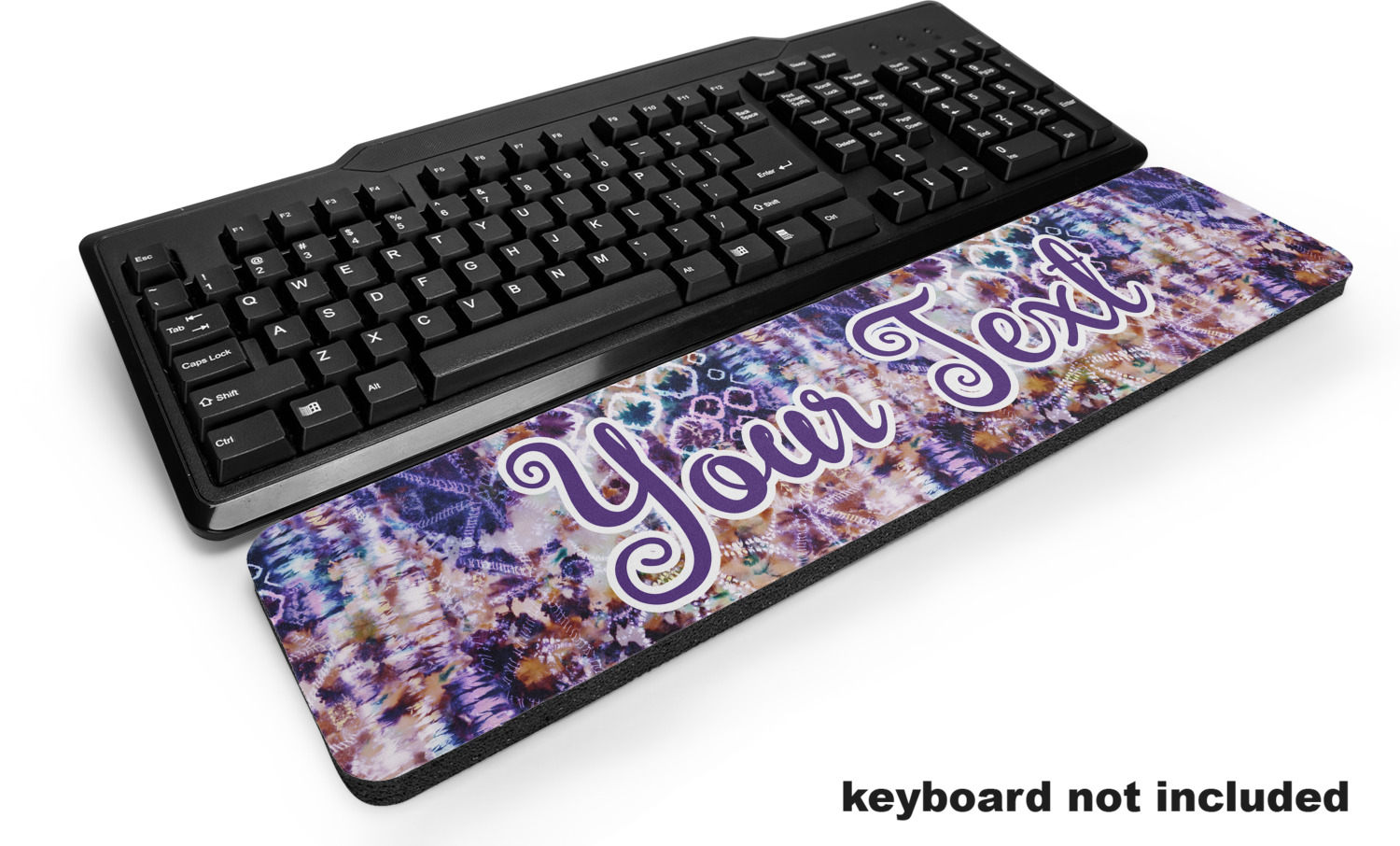 Custom Tie Dye Keyboard Wrist Rest (Personalized) YouCustomizeIt