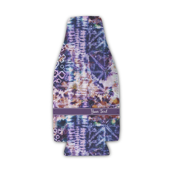 Tie Dye Zipper Bottle Cooler - Set of 4 - FRONT