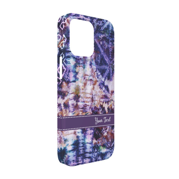 Custom Tie Dye iPhone Case - Plastic - iPhone 13 (Personalized)