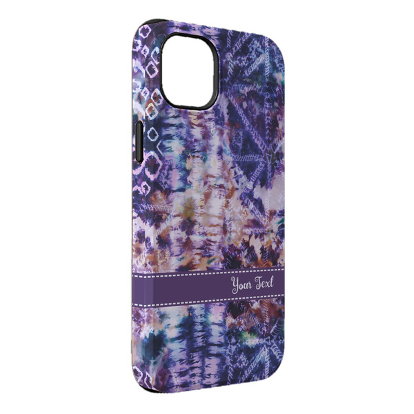 Custom Tie Dye iPhone Case - Rubber Lined - iPhone 14 Plus (Personalized)