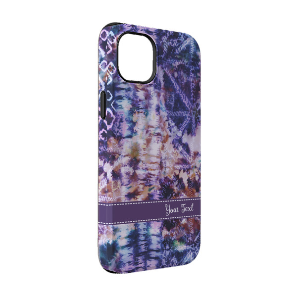 Custom Tie Dye iPhone Case - Rubber Lined - iPhone 14 Pro (Personalized)
