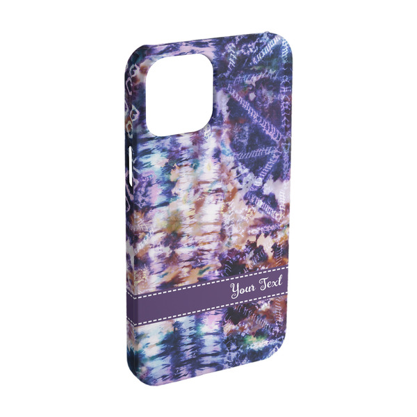 Custom Tie Dye iPhone Case - Plastic - iPhone 15 (Personalized)