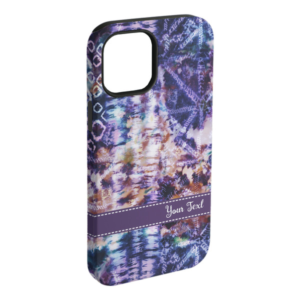 Custom Tie Dye iPhone Case - Rubber Lined (Personalized)