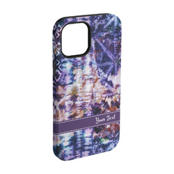 Tie Dye iPhone Case - Rubber Lined - iPhone 15 Pro (Personalized)