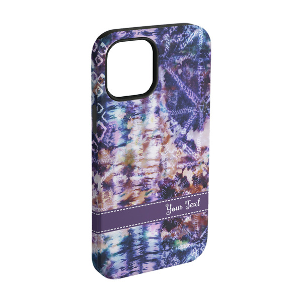 Custom Tie Dye iPhone Case - Rubber Lined - iPhone 15 Pro (Personalized)