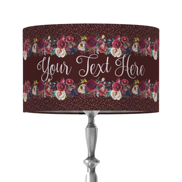 Boho 12" Drum Lampshade - ON STAND (Fabric)