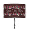 Boho 12" Drum Lampshade - ON STAND (Fabric)