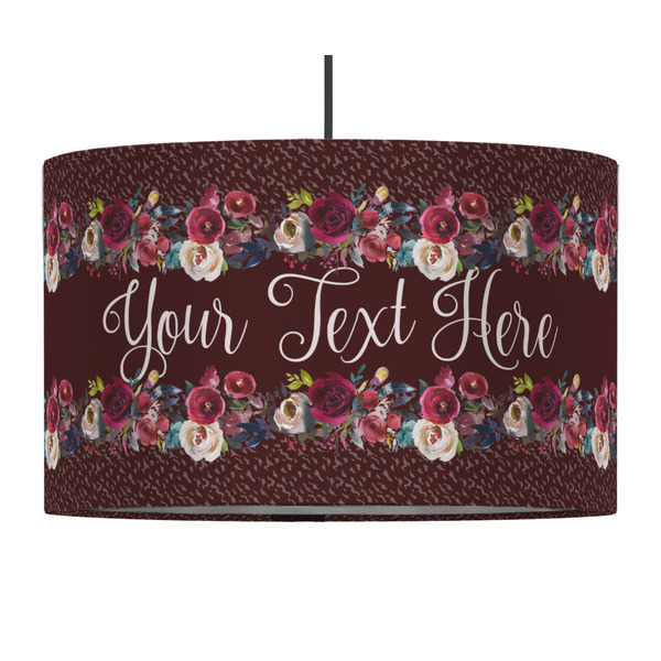 Custom Boho 12" Drum Pendant Lamp - Fabric (Personalized)