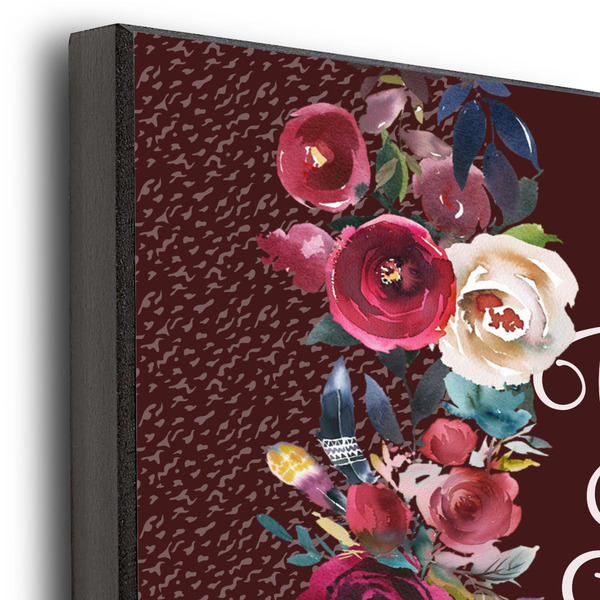 Boho 12x12 Wood Print - Closeup