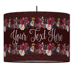 Boho 16" Drum Pendant Lamp - Fabric (Personalized)