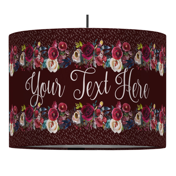 Custom Boho 16" Drum Pendant Lamp - Fabric (Personalized)