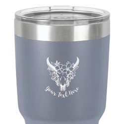 Boho 30 oz Stainless Steel Tumbler - Grey - Single-Sided (Personalized)