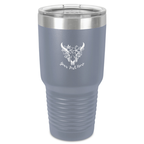 Boho 30 oz Stainless Steel Ringneck Tumbler - Grey - Front