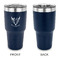 Boho 30 oz Stainless Steel Ringneck Tumblers - Navy - Single Sided - APPROVAL