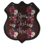 Boho Iron On Shield Patch C w/ Name or Text