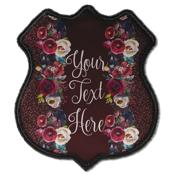 Custom Boho Iron On Shield Patch C w/ Name or Text