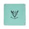 Boho 6" x 6" Teal Leatherette Snap Up Tray - APPROVAL