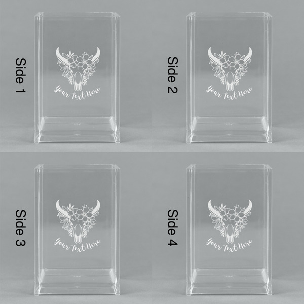 Boho Acrylic Pen Holder - All Sides