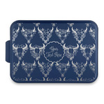Boho Aluminum Baking Pan with Navy Lid (Personalized)