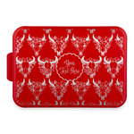 Boho Aluminum Baking Pan with Red Lid (Personalized)