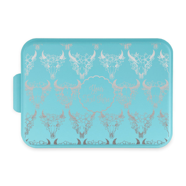 Custom Boho Aluminum Baking Pan with Teal Lid (Personalized)