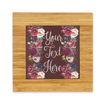 Boho Bamboo Trivet with Ceramic Tile Insert (Personalized)