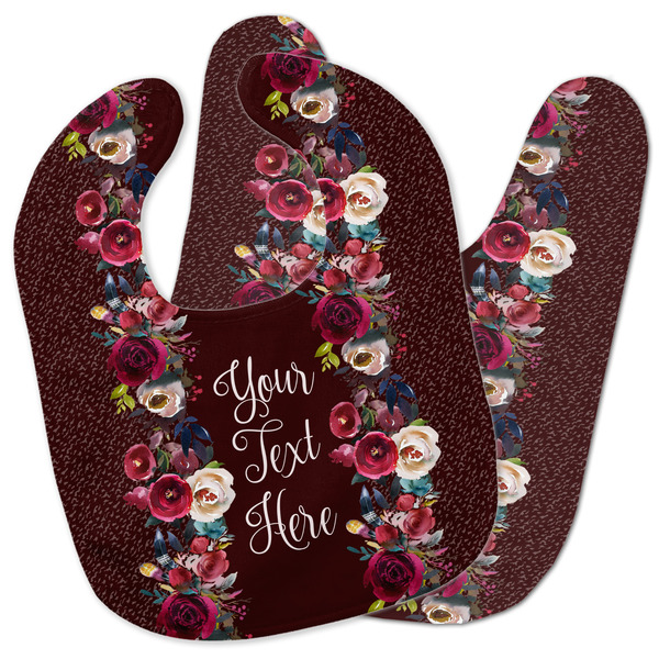 Custom Boho Baby Bib w/ Name or Text