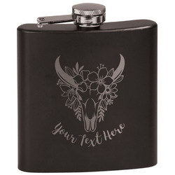 Boho Black Flask Set (Personalized)