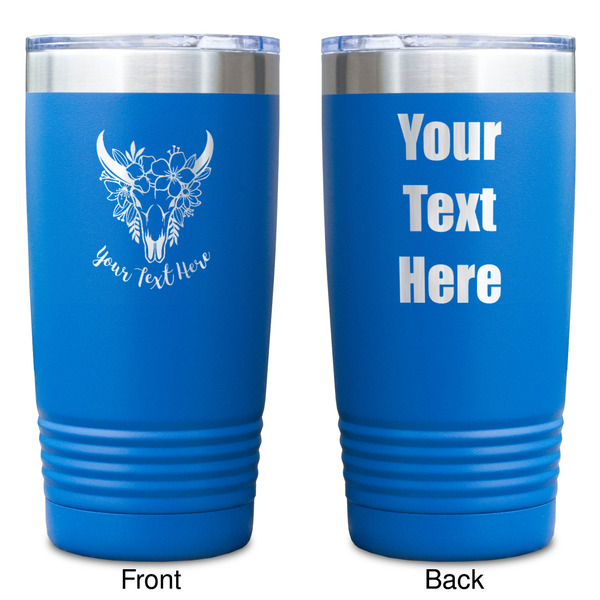 Boho Blue Polar Camel Tumbler - 20oz - Double Sided - Approval