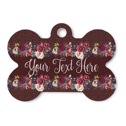 Boho Bone Shaped Dog ID Tag (Personalized)