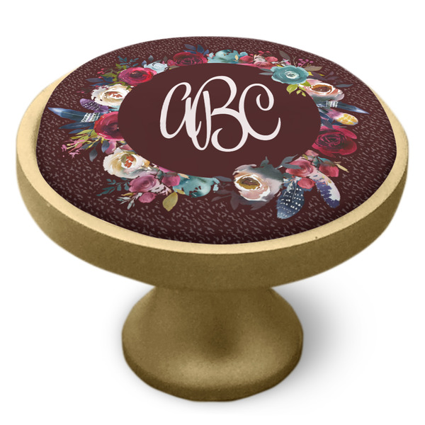 Boho Cabinet Knob - Gold - Side