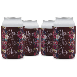 Boho Can Cooler (12 oz) - Set of 4 w/ Name or Text