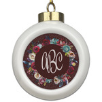 Boho Ceramic Ball Ornament (Personalized)