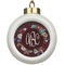 Boho Ceramic Ball Ornament (Personalized)