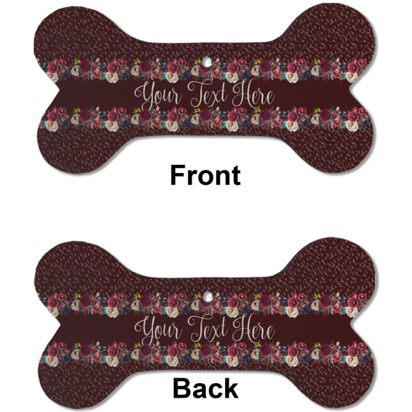 Boho Ceramic Flat Ornament - Bone Front & Back (APPROVAL)