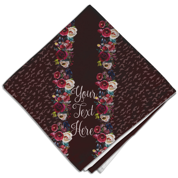 Custom Boho Cloth Dinner Napkin - Single w/ Name or Text