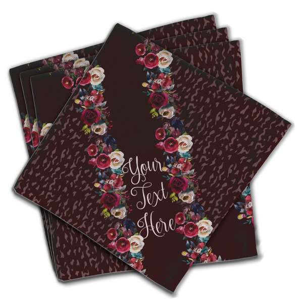 Custom Boho Cloth Napkins (Set of 4) (Personalized)