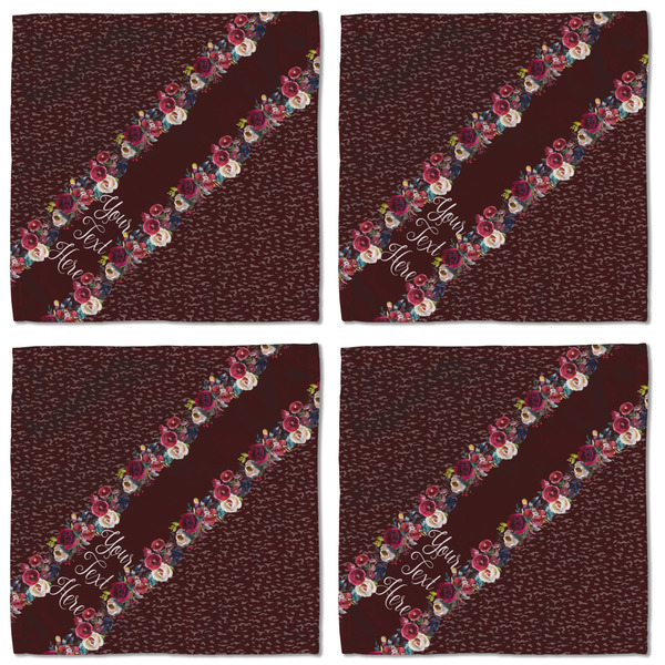 Boho Cloth Napkins - Personalized Lunch (APPROVAL) Set of 4