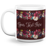 Boho 20 Oz Coffee Mug - White (Personalized)